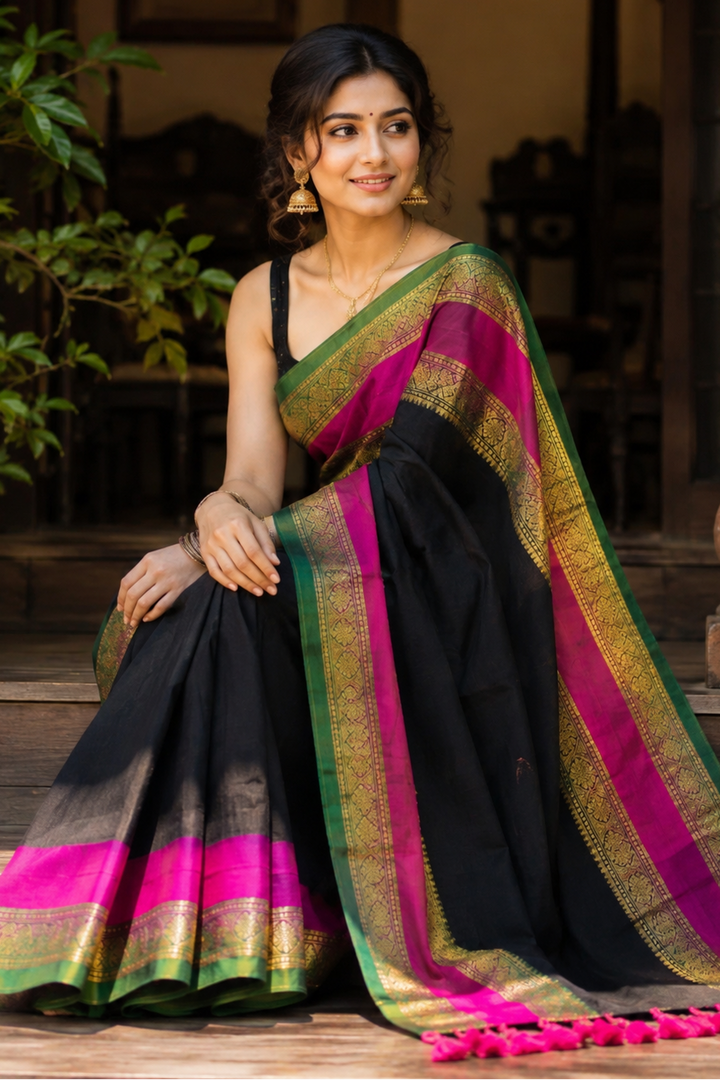 Anondini Mul Cotton Saree 🌸