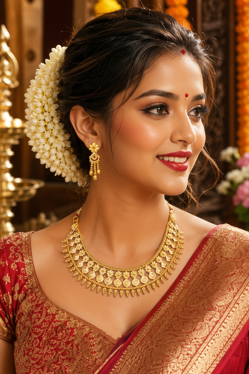 Elegance Begins - Gold Plated Necklace Set
