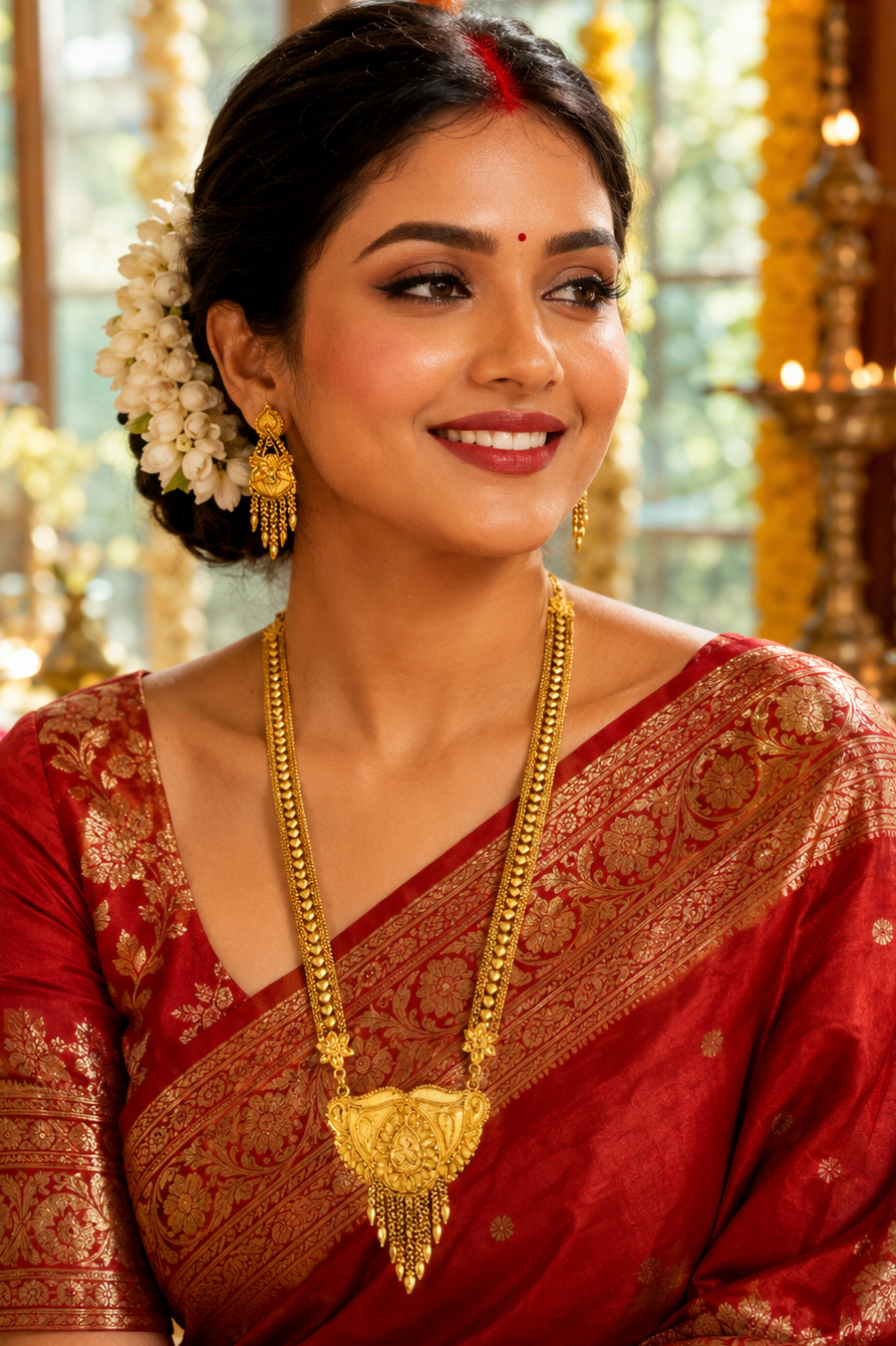 A Tale in Gold-Necklace & Earring Set