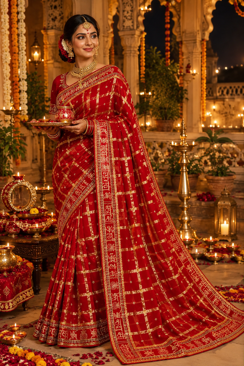 Parameshwari Georgette Lace work Saree