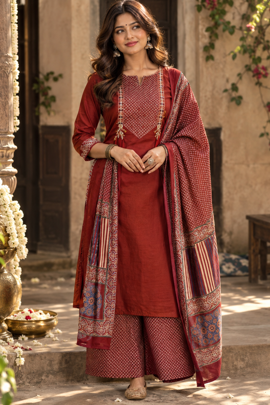 Skywhirl Cotton Kurti Set
