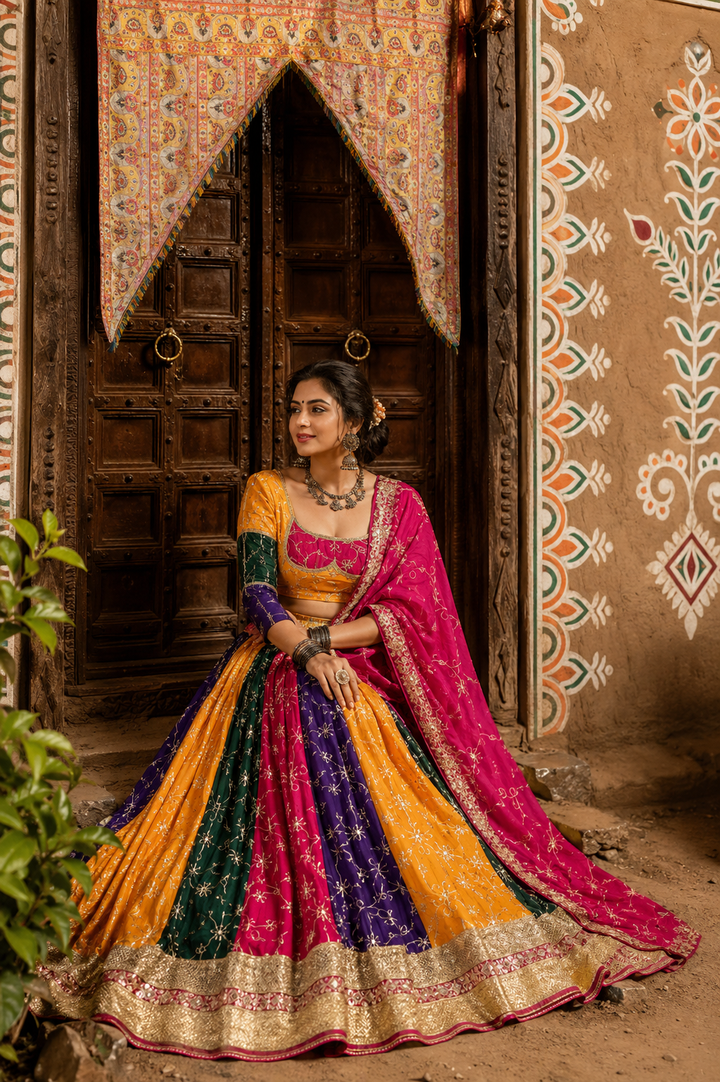 Reva Vintage Silk Lehenga