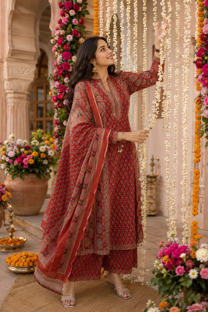 Aavira Ethnic - Cotton Kurti Set