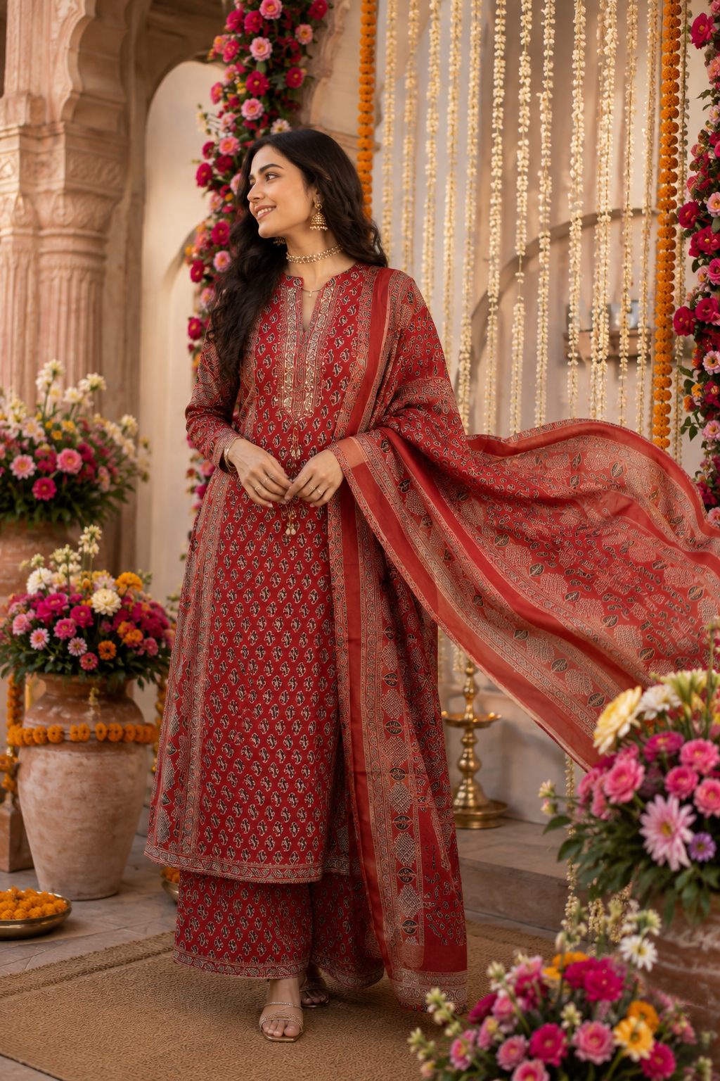Aavira Ethnic - Cotton Kurti Set
