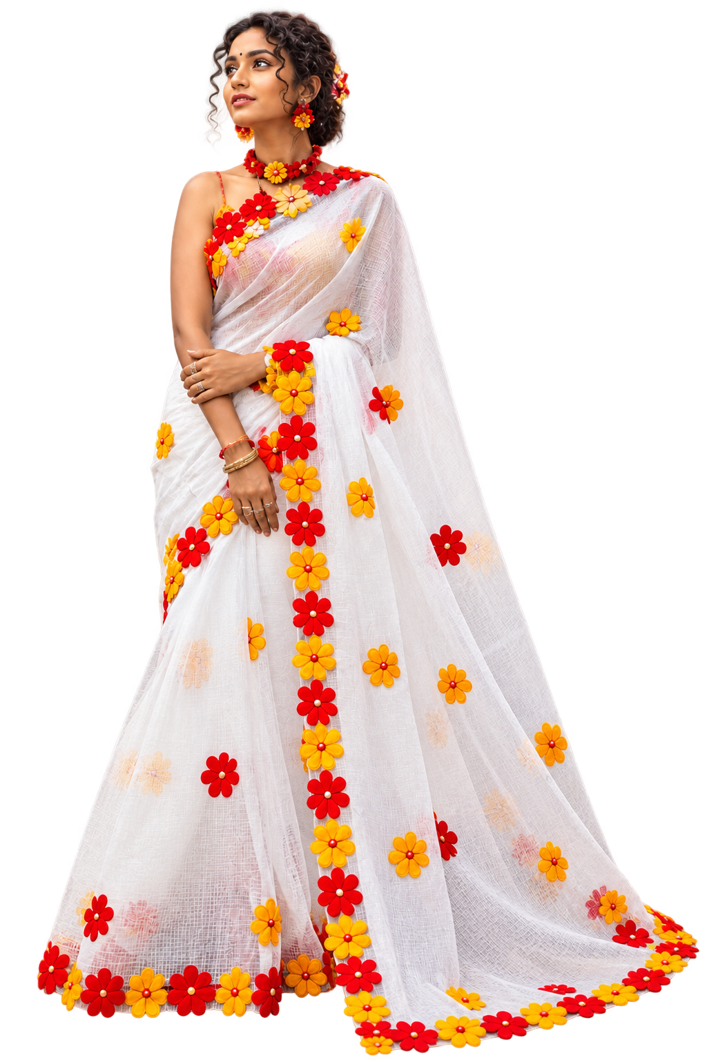 Surobhilata Reshom Kota Applique Saree