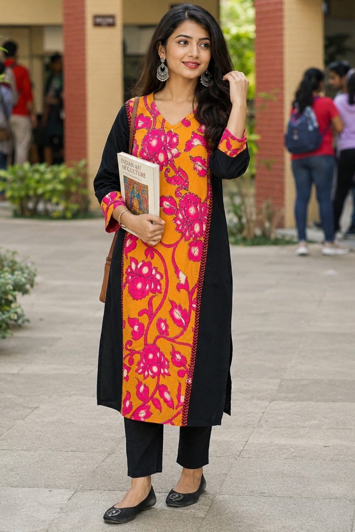 Meetings to Moments- Cotton  Kurti Set