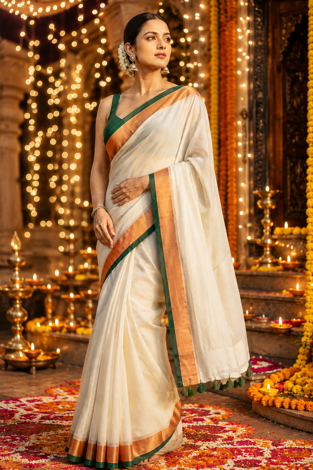 Swarnabhoomi Mul Cotton Saree