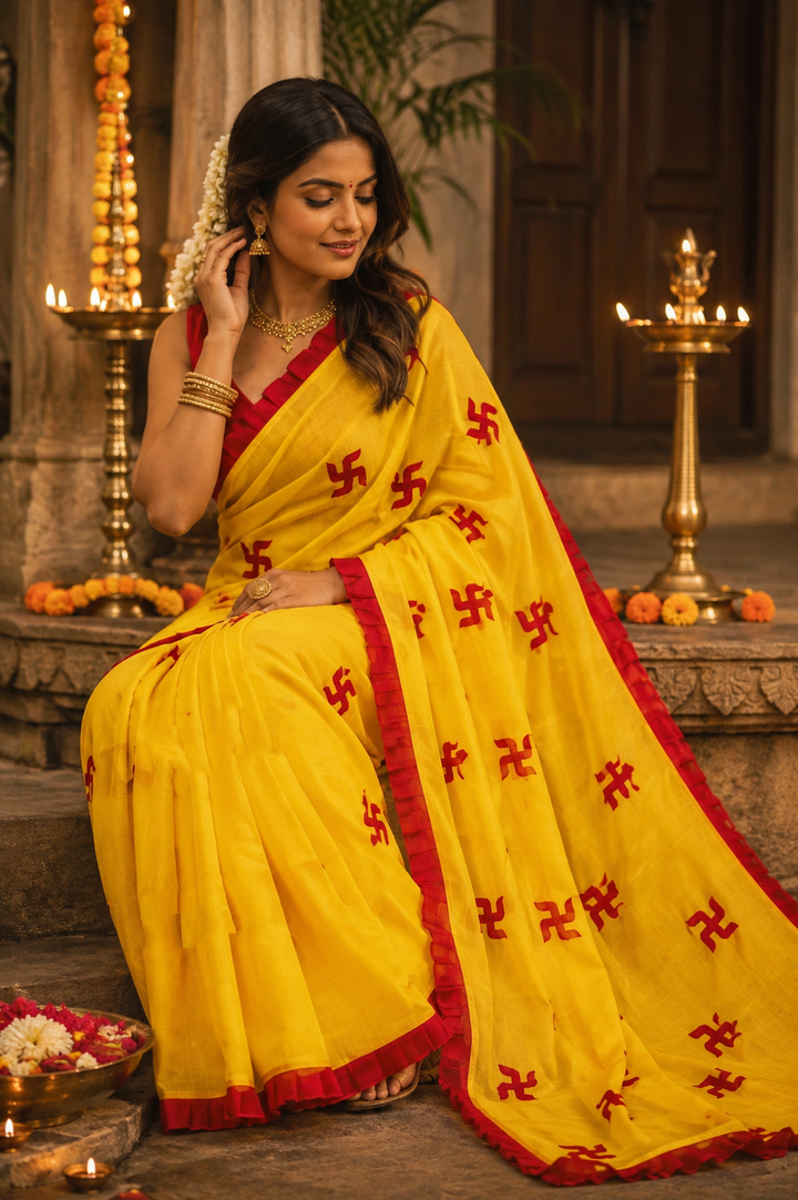 Kanak Roshni Cotton Silk Saree
