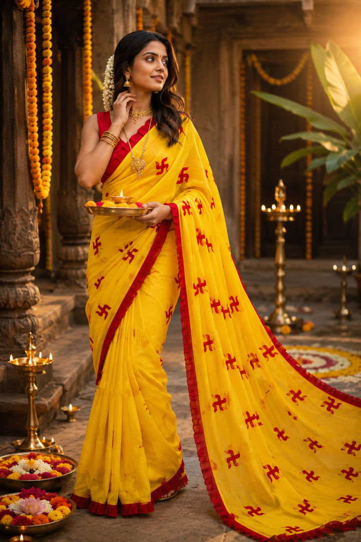 Kanak Roshni Cotton Silk Saree