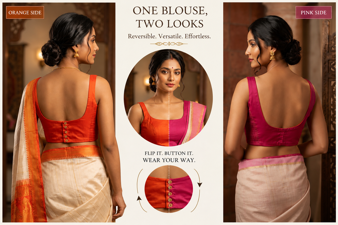 Switch & Slay – The Ulta Palta Reversible Stretchable Blouse
