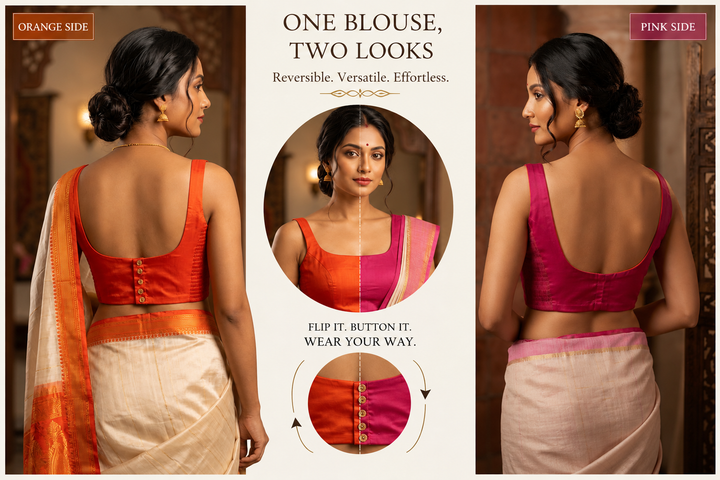 Switch & Slay – The Ulta Palta Reversible Stretchable Blouse