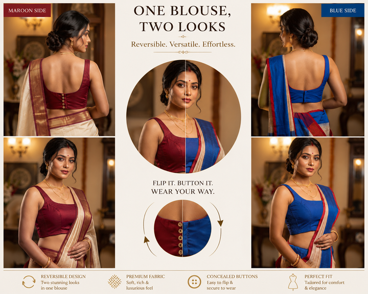 Switch & Slay – The Ulta Palta Reversible Stretchable Blouse