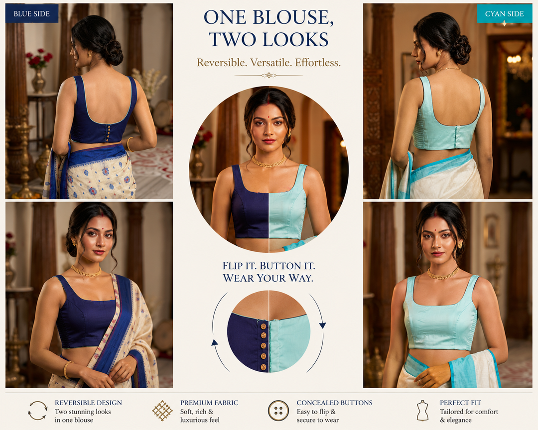 Switch & Slay – The Ulta Palta Reversible Stretchable Blouse