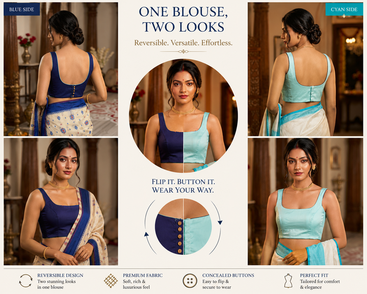 Switch & Slay – The Ulta Palta Reversible Stretchable Blouse