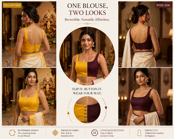 Switch & Slay – The Ulta Palta Reversible Stretchable Blouse