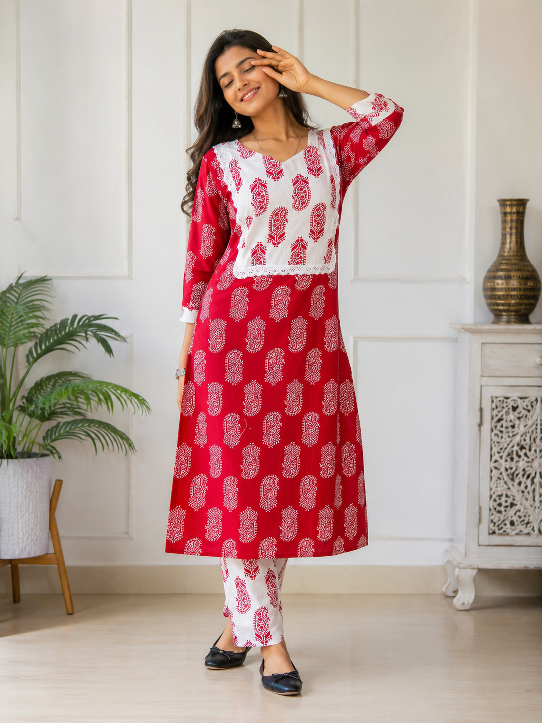 Soft Mornings- Cotton  Kurti Set (Combo 2)