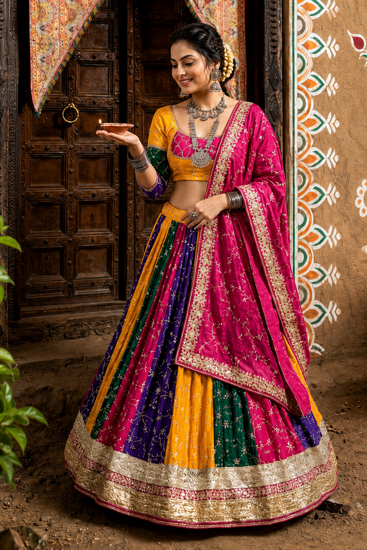 Reva Vintage Silk Lehenga