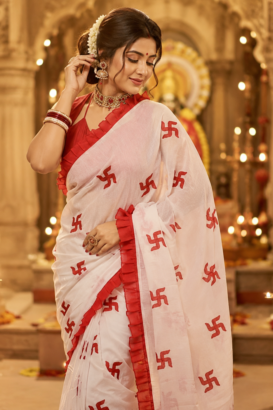 Kanak Roshni Cotton Silk Saree