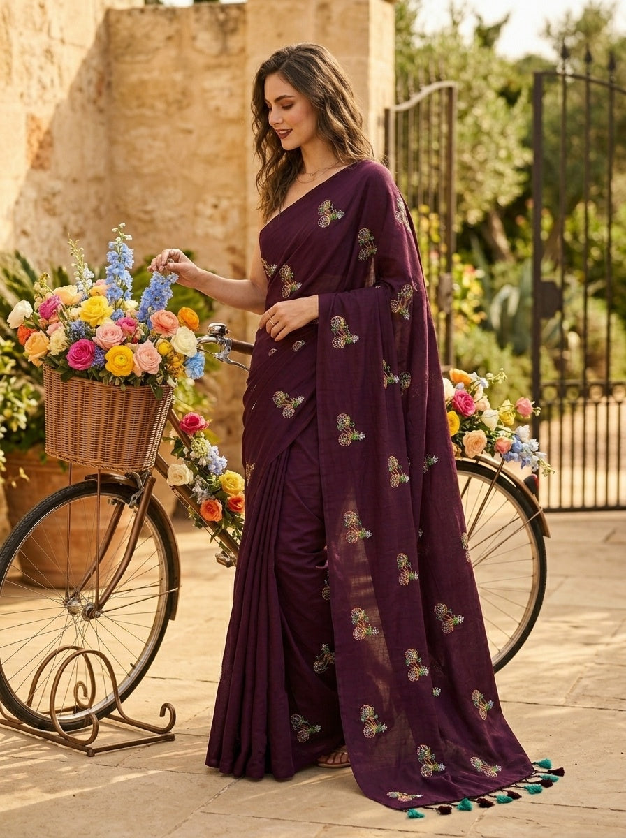 Spring Ride- Khadi Cotton Saree