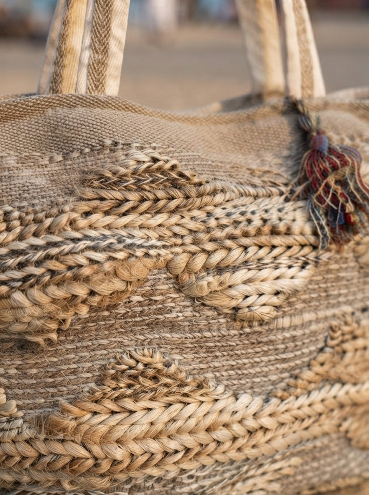 Carefree Spirit - Oversized  Textured Tote Bag