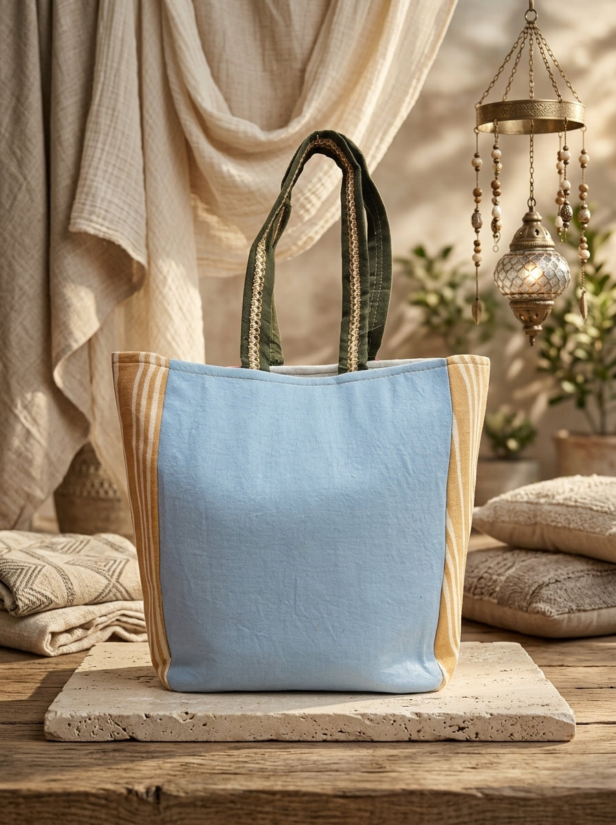 Boho Horizon – Artisan Woven Tote Bag