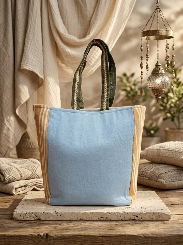 Boho Horizon – Artisan Woven Tote Bag