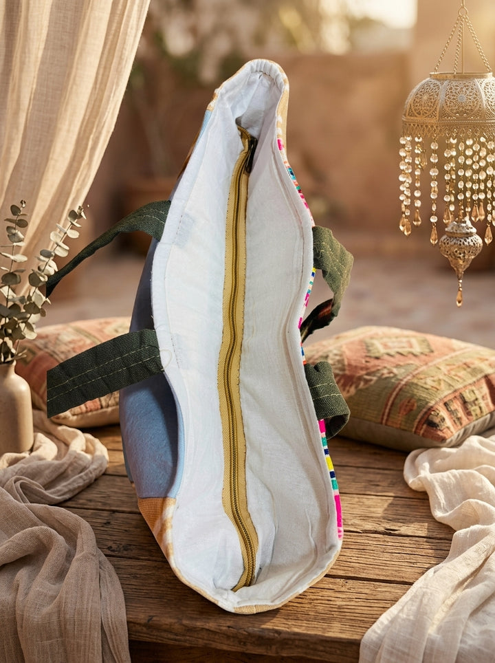 Boho Horizon – Artisan Woven Tote Bag