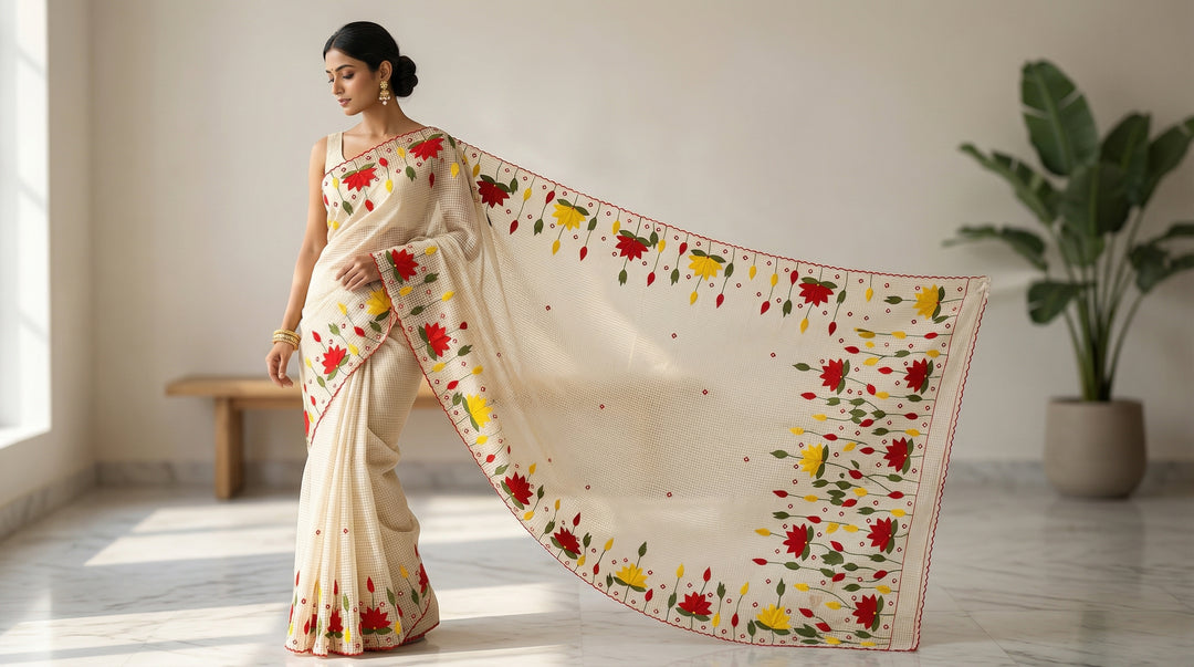 Padyo Pata Kota Applique Saree