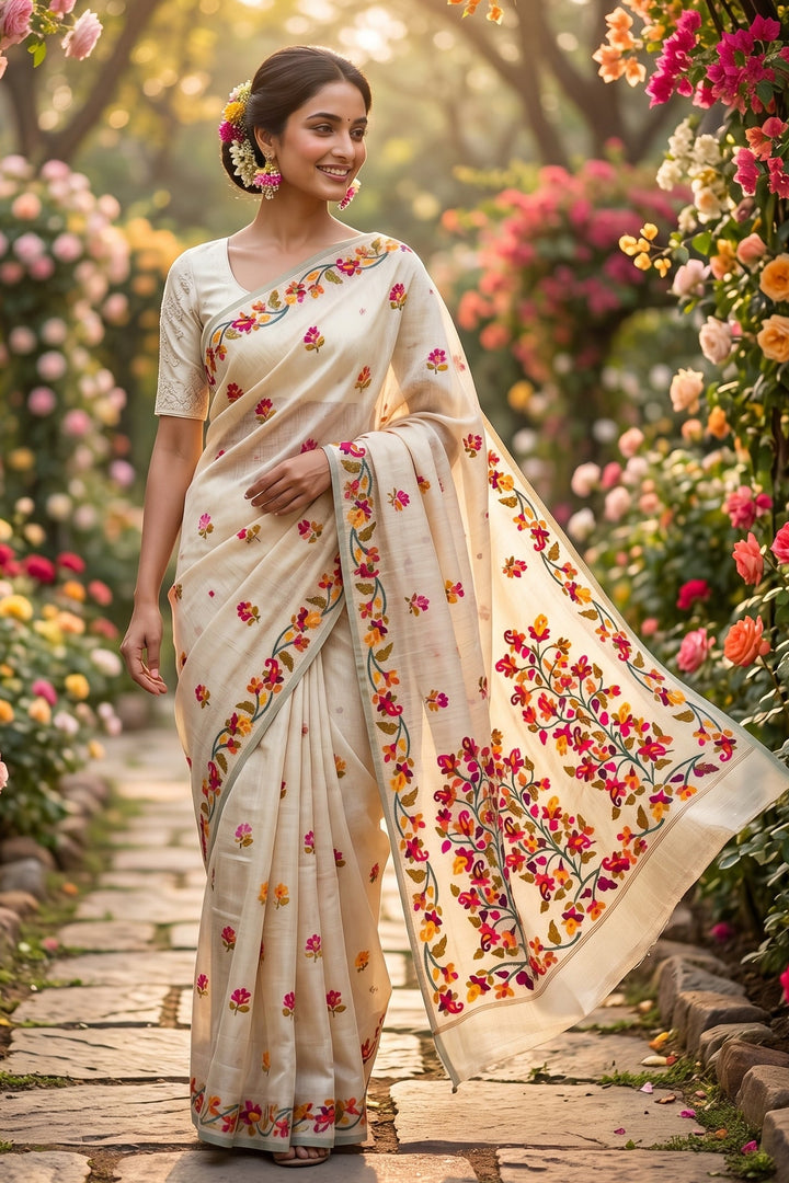 Rongoboti (রঙ্গবতী) Cotton Silk Saree