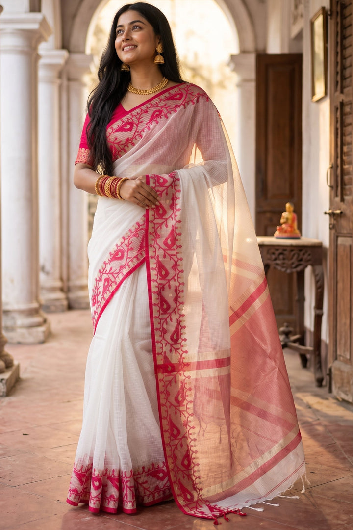 Kankabati Premium Kota Jamdani Saree
