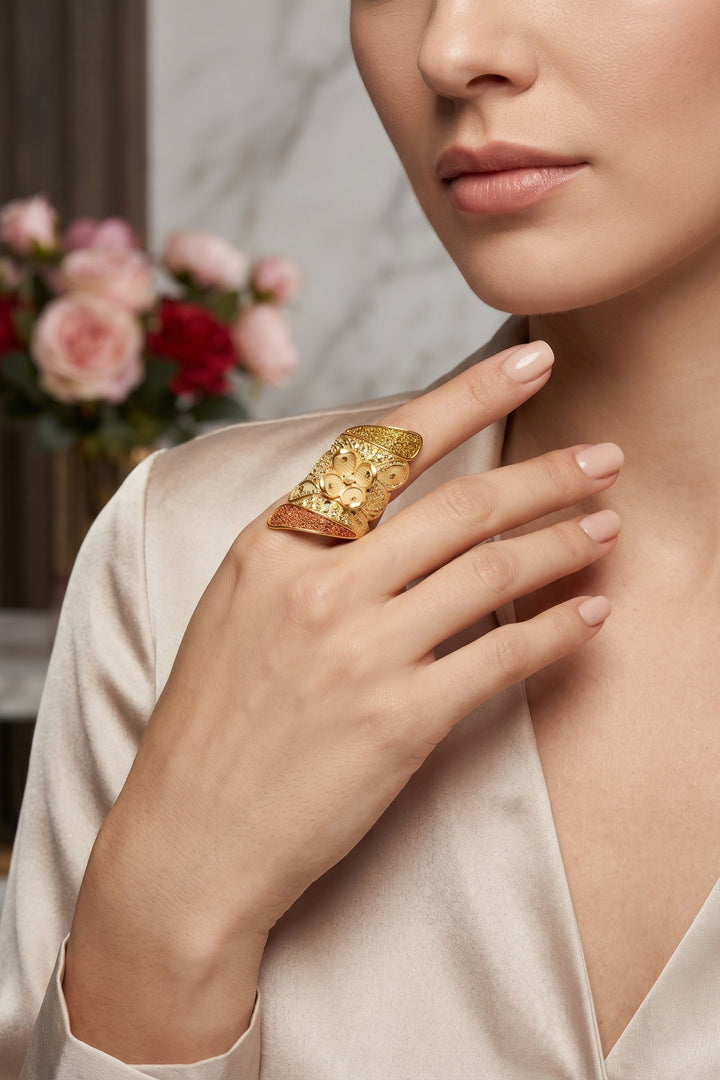 Kunjari Special Gold Plated Ring