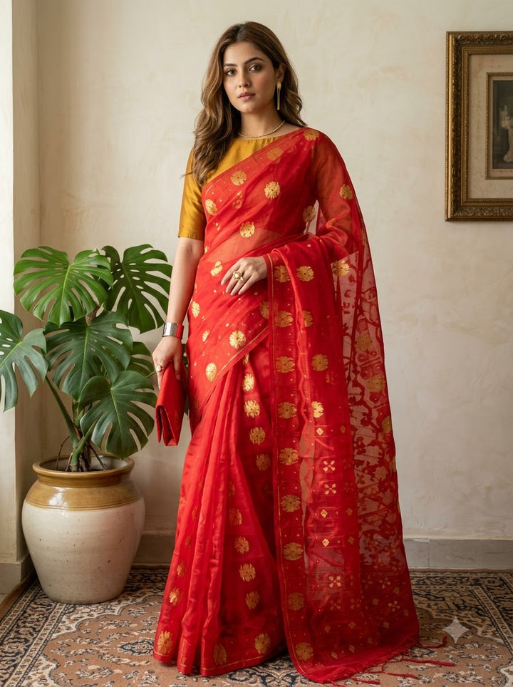 Utsab Bengal Jamdani Saree