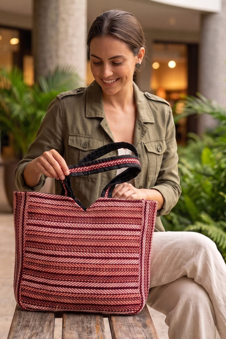 Rustic Meadow – Handcrafted Tote Bag