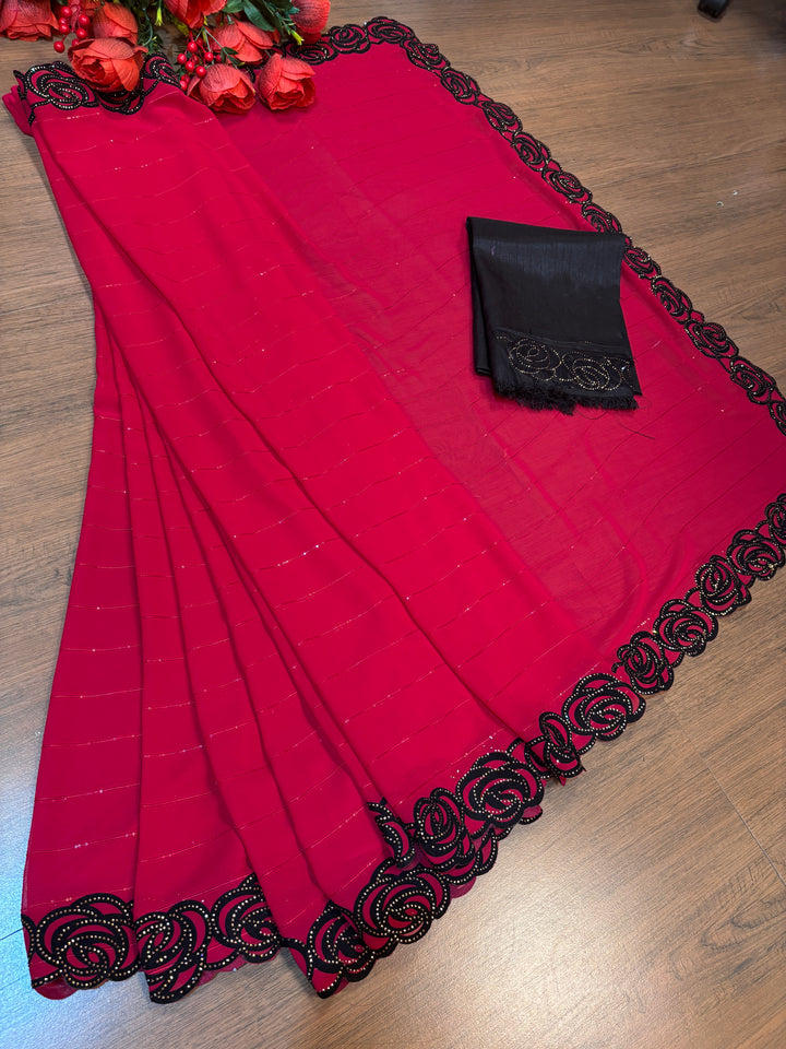 Georgette Carnival  Saree