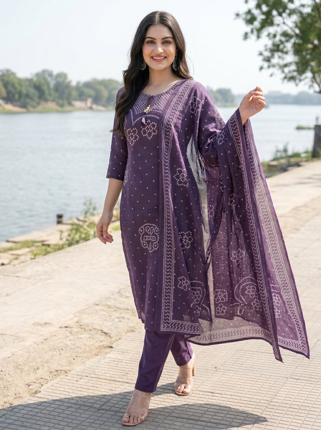 Sweet Girl Cotton Kurti Set
