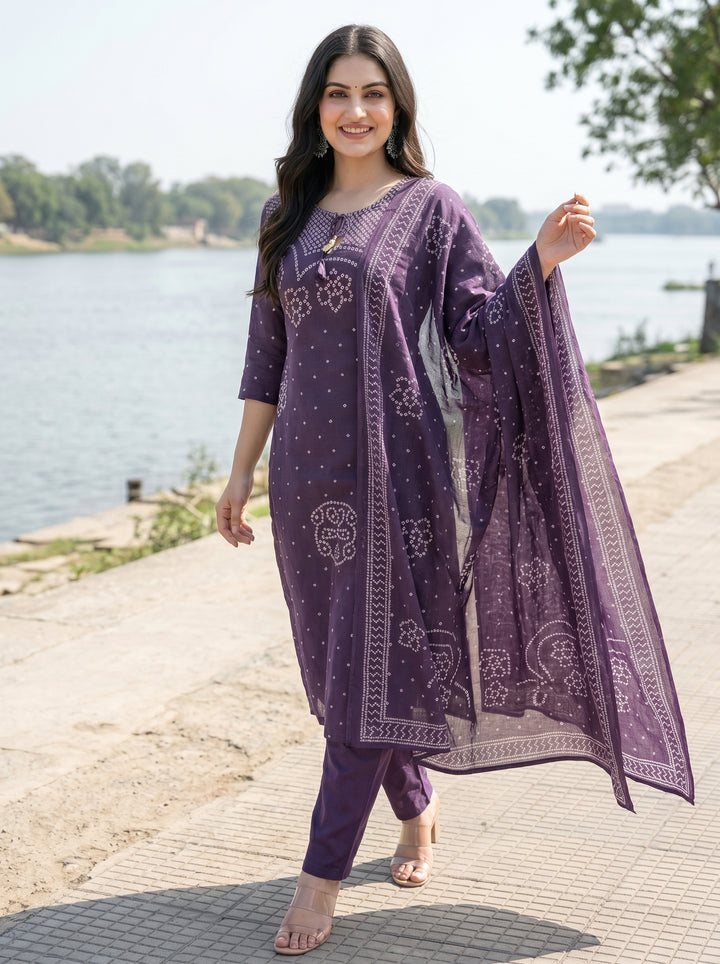 Sweet Girl Cotton Kurti Set