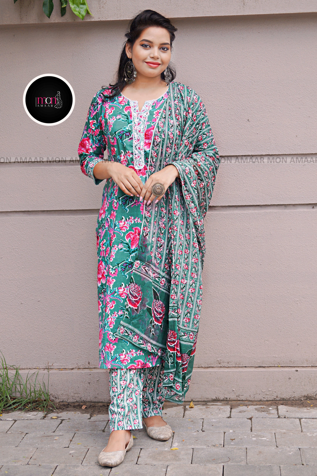 Color Phool - Vibrant Cotton Kurti Set
