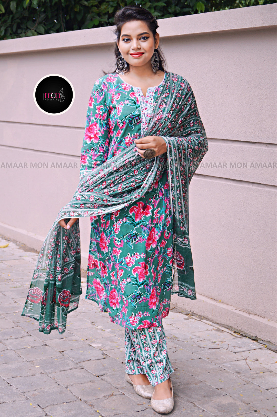 Color Phool - Vibrant Cotton Kurti Set