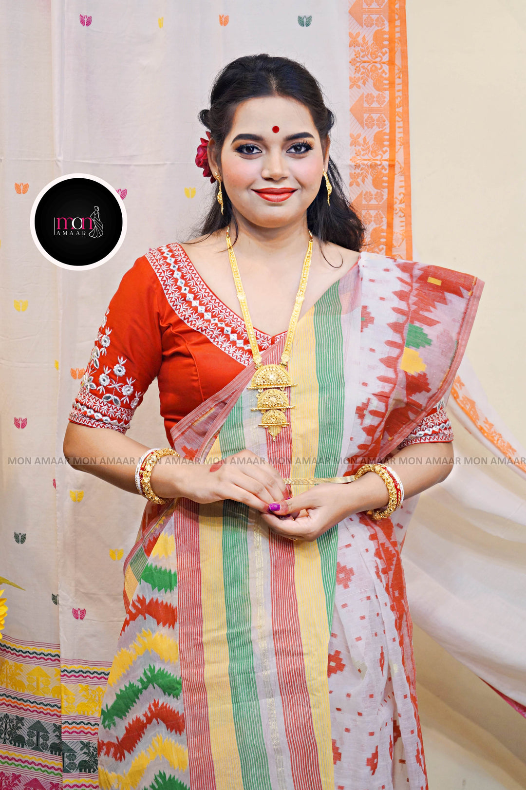 Devdas Ki Paro- Bangladeshi Style Dhakai Jamdani Saree