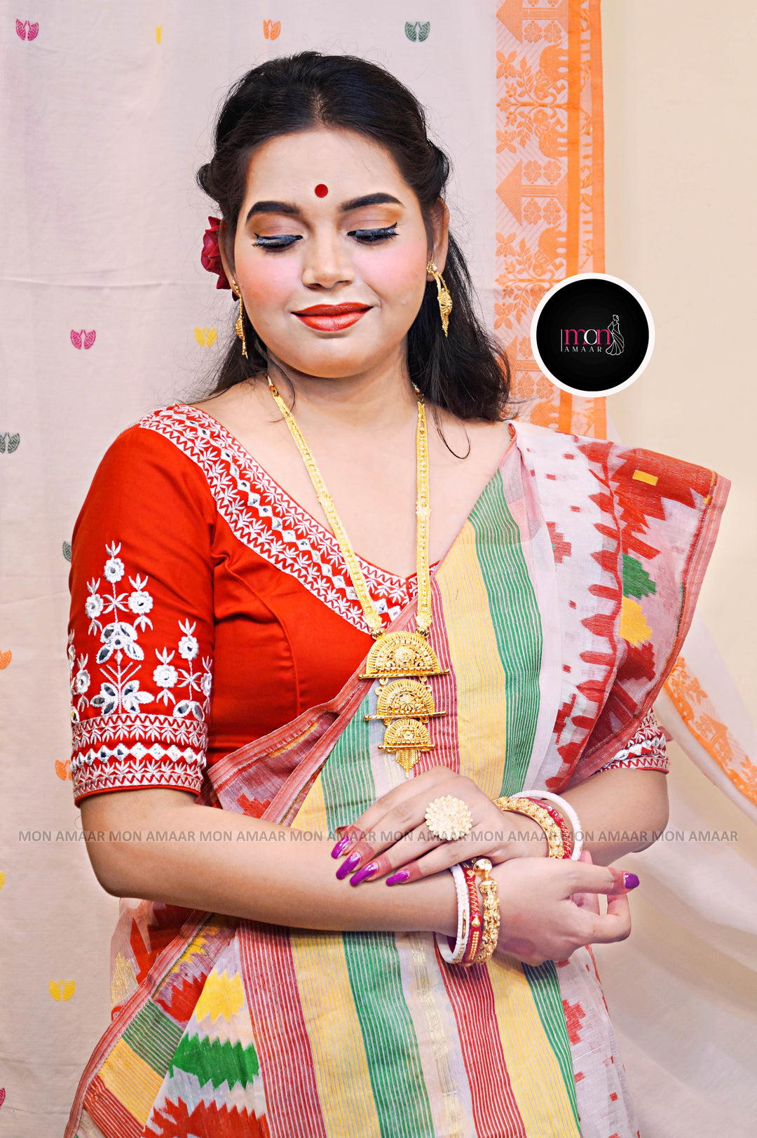 Devdas Ki Paro- Bangladeshi Style Dhakai Jamdani Saree