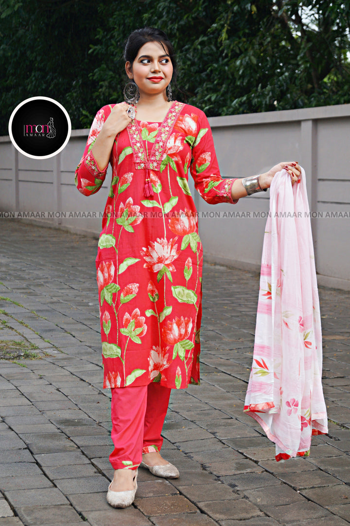 Beauty In Basic Cotton Kurti Set