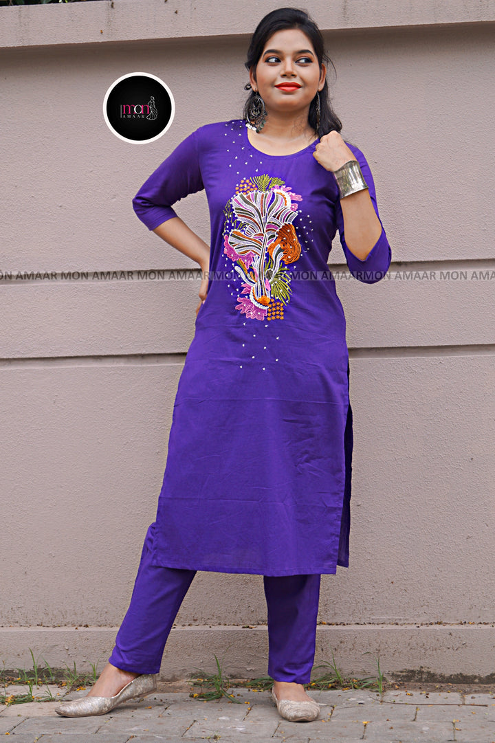 Glow And Shine - Cotton Kurti Set