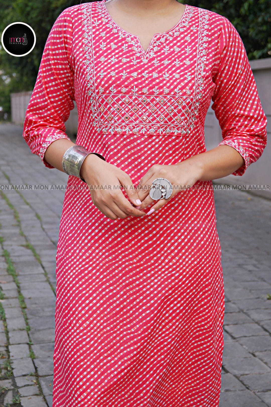 Pink City- Cotton Kurti Set