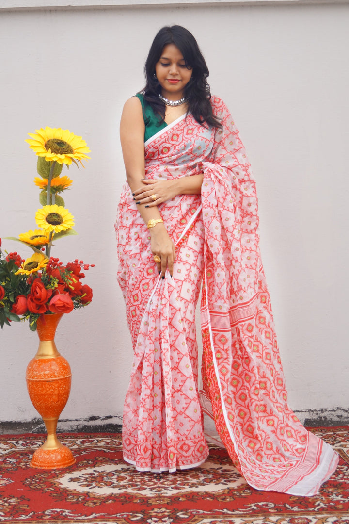 An Art Form In Six Yards- Dhakai Jamdani Saree