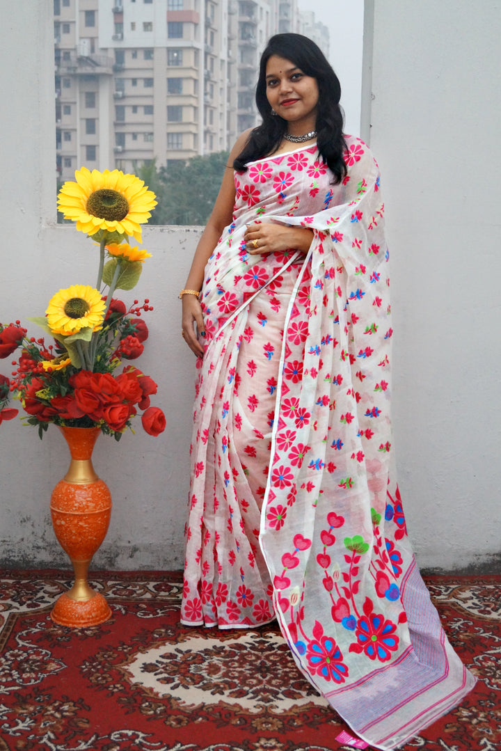 Wrapped In Tradition - Dhakai Jamdani Saree