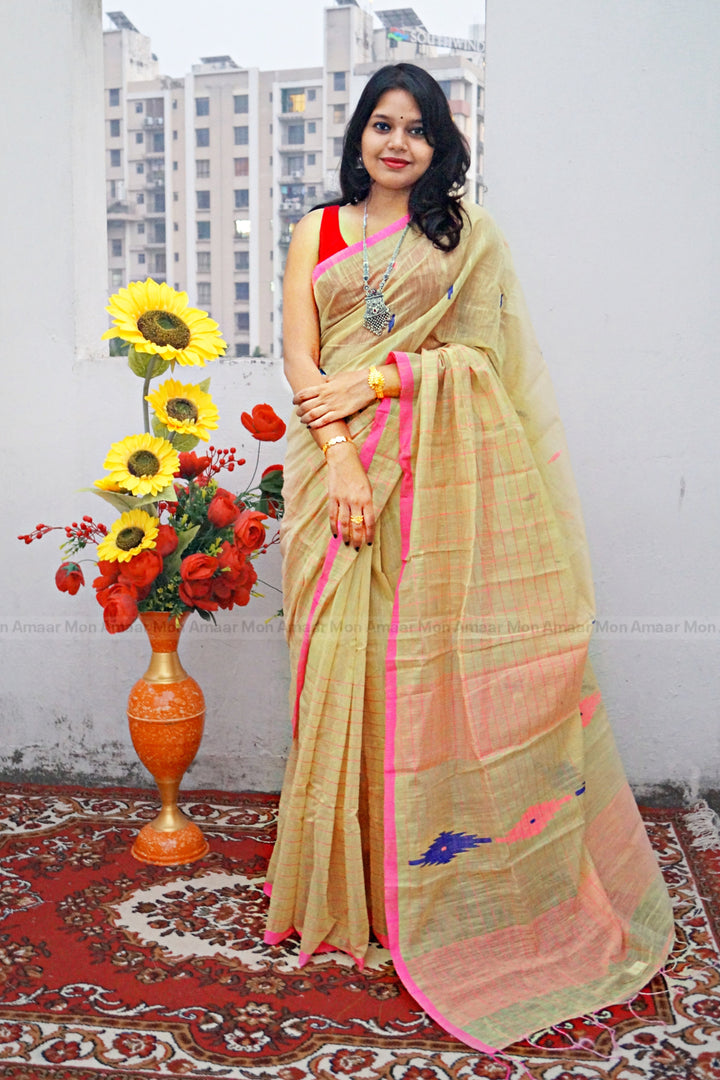 Made Of  Love -Bengal Khadi Saree