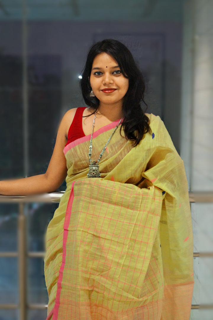 Made Of  Love -Bengal Khadi Saree