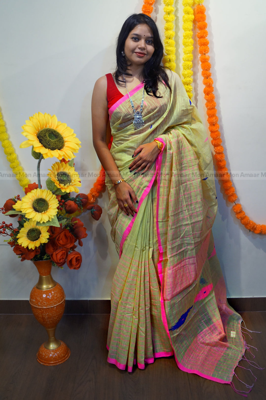 Made Of  Love -Bengal Khadi Saree