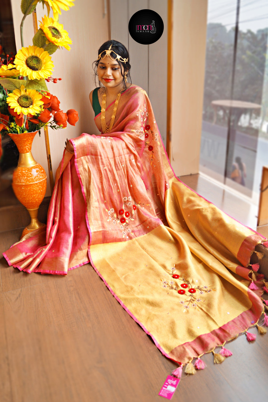 The Fabric Of Dreams (Pure Tissue Linen Saree)