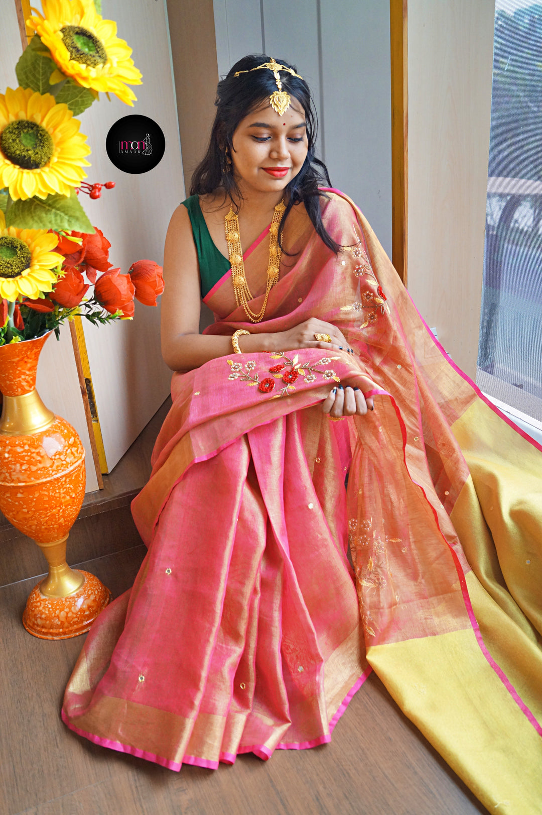 The Fabric Of Dreams (Pure Tissue Linen Saree)